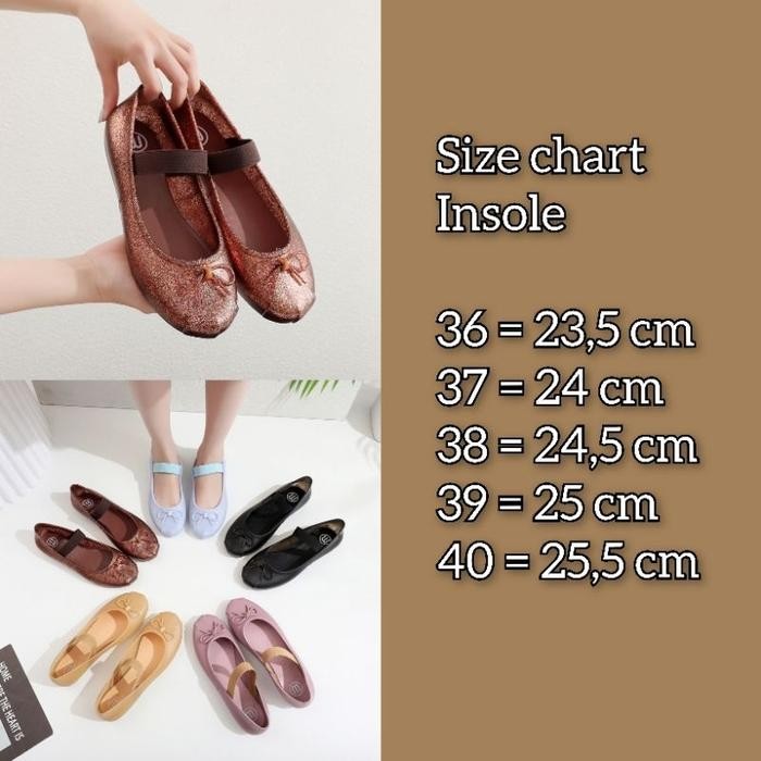 Meisha karet pita/sandal sepatu flatshoes wanita bahan jelly karet lentur/sepatu kantoran/sepatu