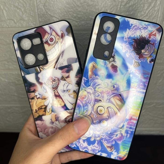 REALME X2 PRO PREMIUM CASE CASING GLASS MOTIF ONE PIECE GEAR 5 LUFFY