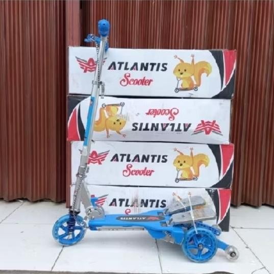 Skuter Injak Pedal Atlantis AT LC-V 1203 Scooter Anak Dewasa Ada Rem Tangan