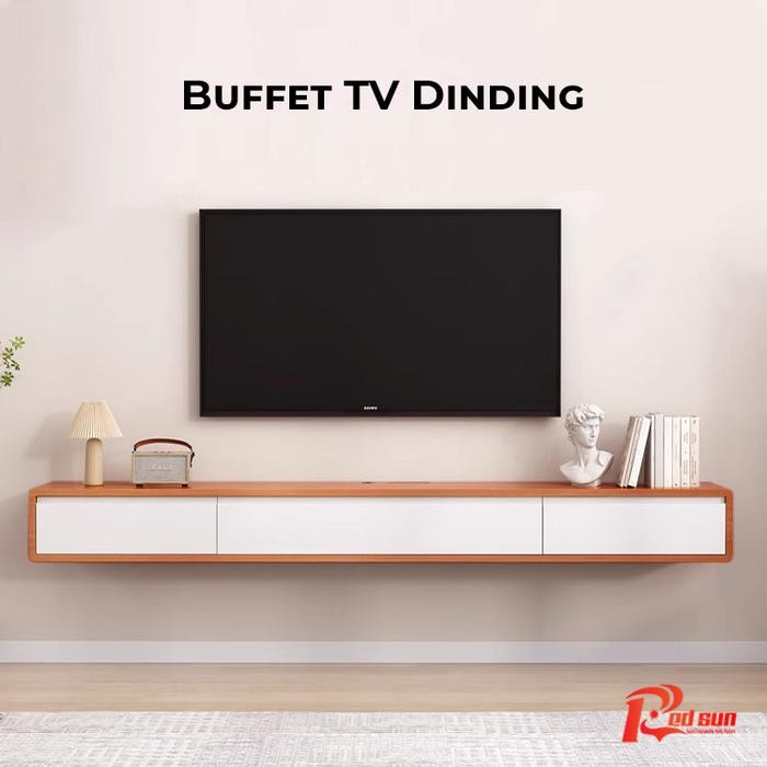 (Allthebest) Meja TV gantung minimalis Rak TV gantung Minimalis Lemari TV Dinding