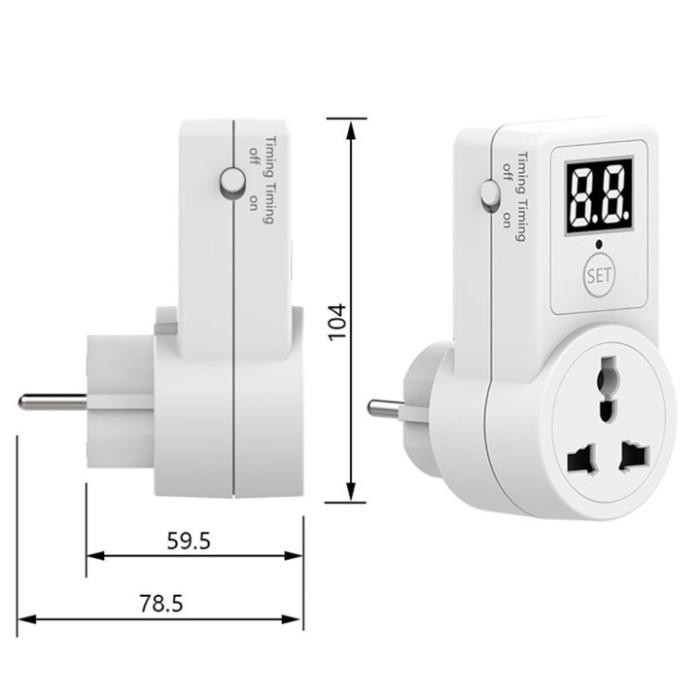 [Allthebest] Timer Stop Kontak Colokan Timer Listrik Digital Switch Saklar Otomatis