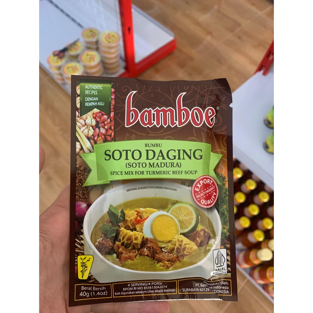 

BAMBOE BUMBU SOTO DAGING (SOTO MADURA) 40G