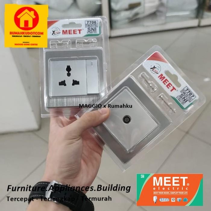 (Allthebest) SAKLAR LAMPU RUMAH & STOP KONTAK USB - MEET