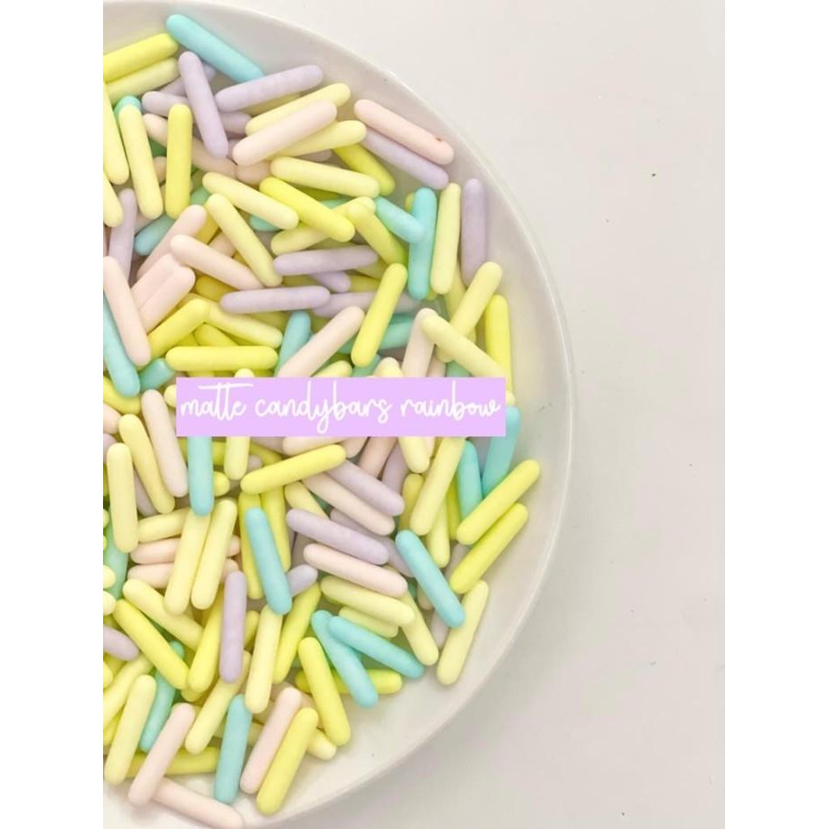 

(Allthebest) Sprinkle Matte Candy Bars Rainbow Hiasan Kue Ulang Tahun
