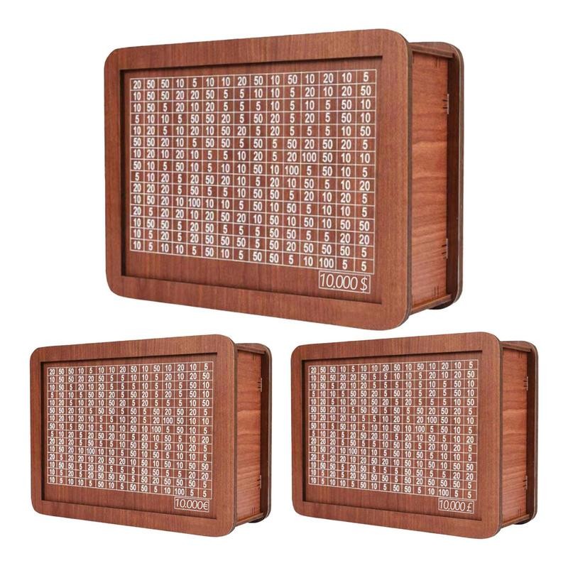 Saving Money Box Cash Saving Money Box Retro Reusable Wooden Money