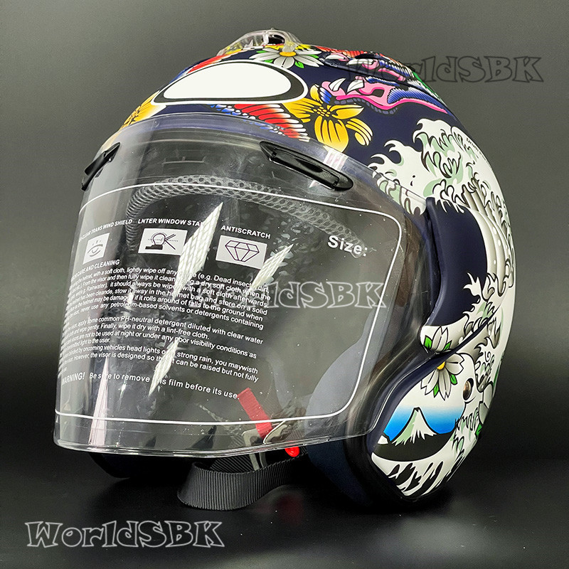 Open Face Half Helmet SZ-Ram5 VZ-RAM 3/4 ORIENTAL FLAT BLUE