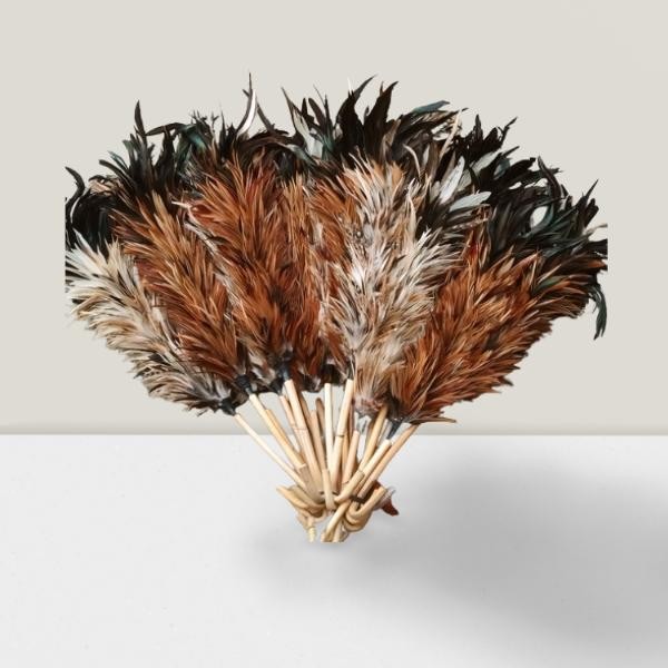 Kemoceng Bulu Ayam Tebal 1 Pcs