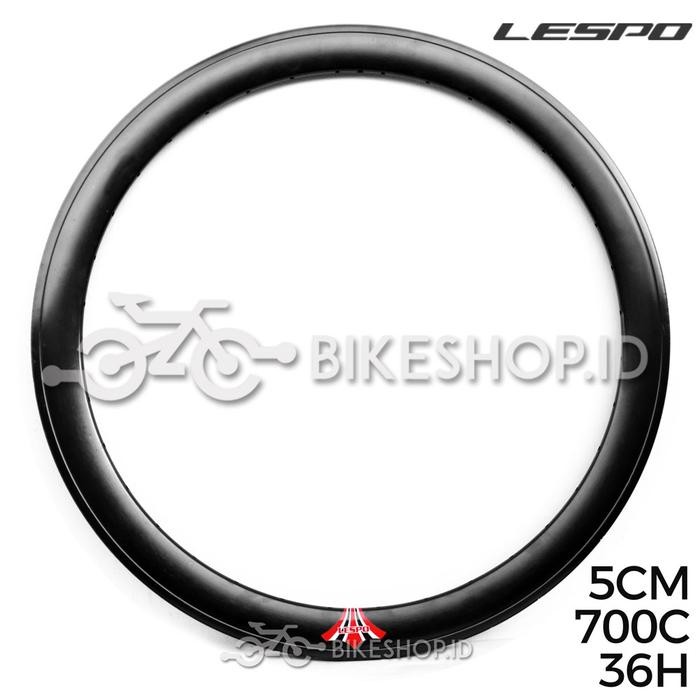 Rim Velg Fixie 700c 36 Hole 5 cm Double Wall Alloy Lespo High Quality