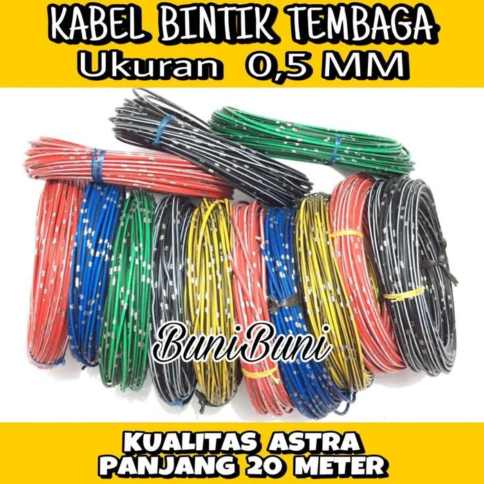 Kabel Body Bodi / Kabel Bintik Jepang 0.5 Mm Mobil Motor Standar Astra Kode 076