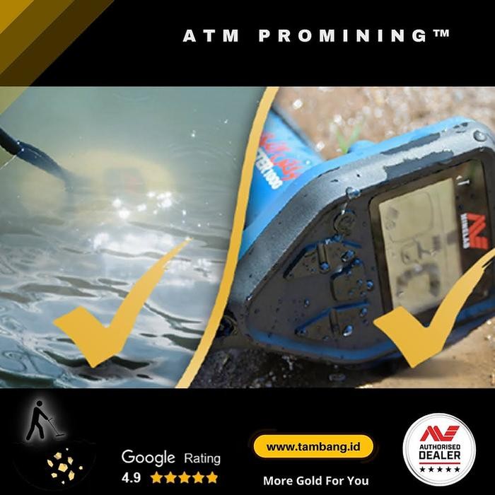 GOLD MONSTER 1000 MINELAB - Detektor Emas - Ori original@detektor.id