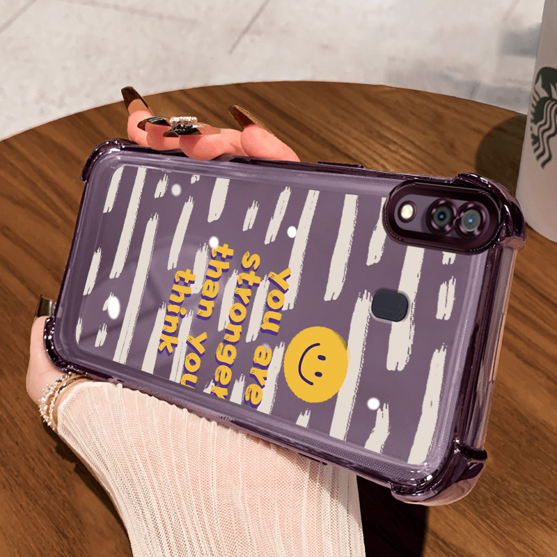 Casing Hp untuk Samsung A30 A20 A21s M10s Case Casing dipersonalisasi HP tas Emoji Softcase empat su