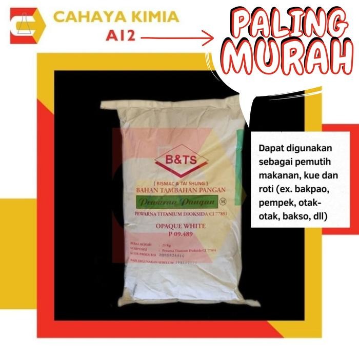 

Opaque White (Titanium Pemutih Makanan) Ex. Usa 1 Zak (25 Kg) Instant Gratis Ongkir