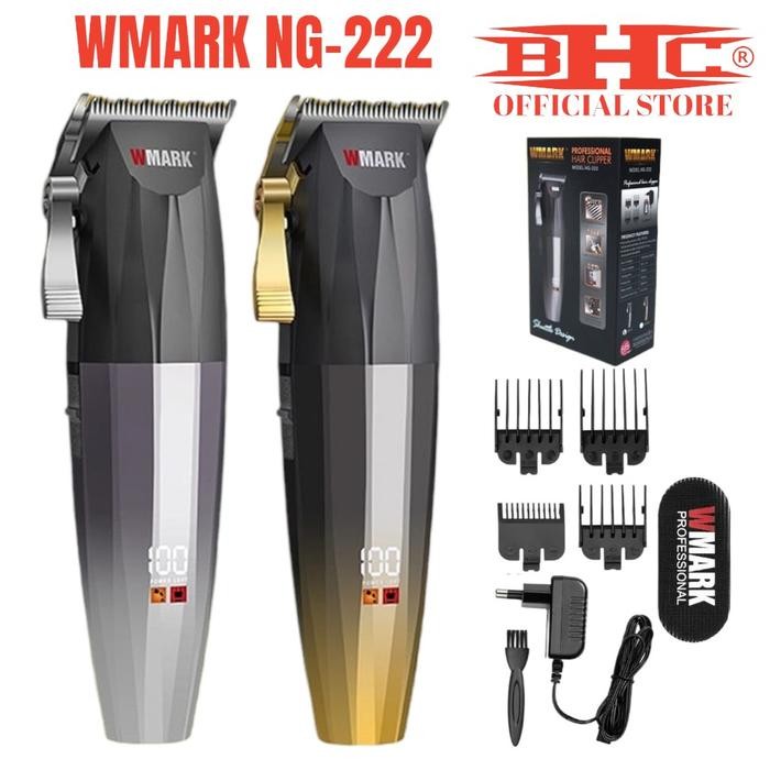 READY STOK WMARK NG-222 HAIR CLIPPER ORIGINAL MIRIP JRL / MESIN CUKUR RAMBUT RAZOR MERAH SISIR KUMIS