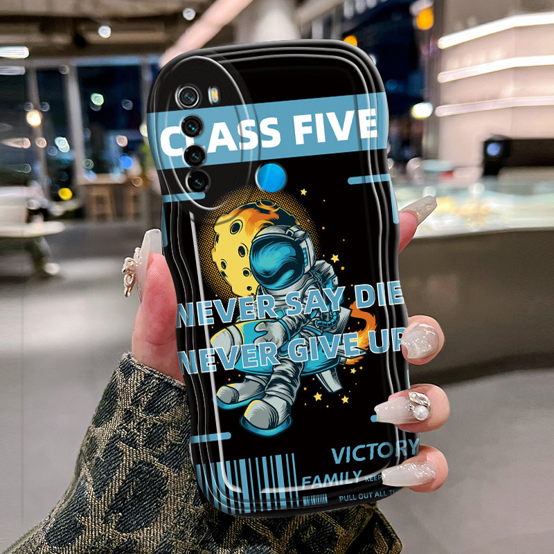 Casing Hp Untuk Xiaomi Redmi Note 8 Pro Note 8T Case Krim gelombang cntik Softcase Silikon Kesing Na