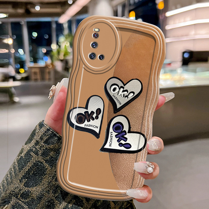 Casing Hp Untuk VIVO V19 V19 Neo V17 V17 Pro Case Krim gelombang cntik Softcase Silikon Kesing Cinta