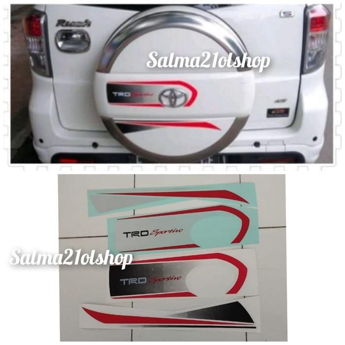 (Allthebest) stiker cover ban serep Rush Terios TRD SPORTIVO Ultimo