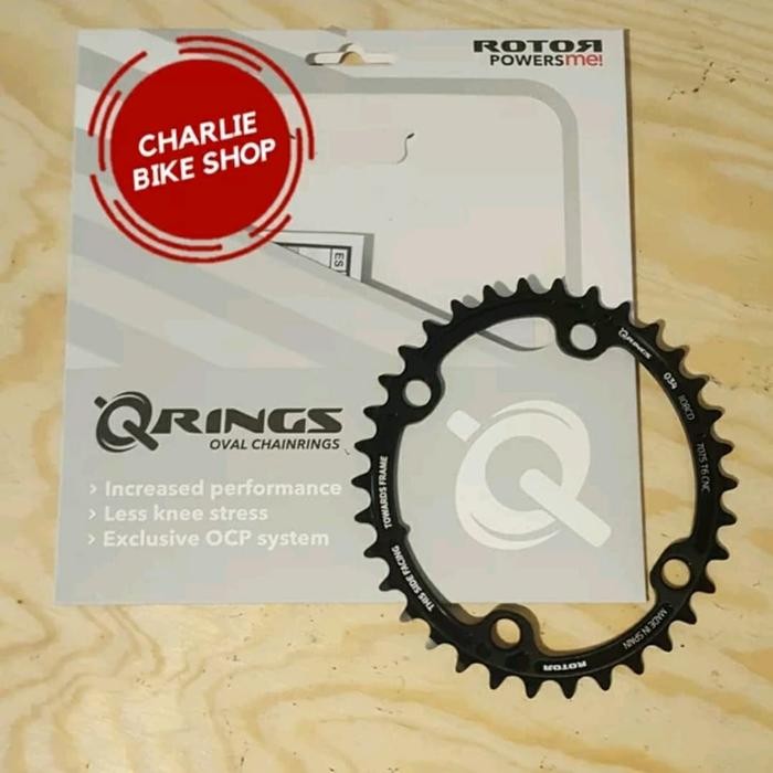 Unik Chainring Rotor Qrings Oval Bcd110X4 34T