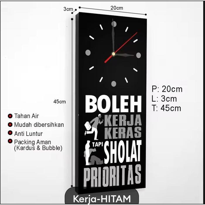 JAM DINDING QUOTES MOTIVASI ISLAMI HIASAN DINDING