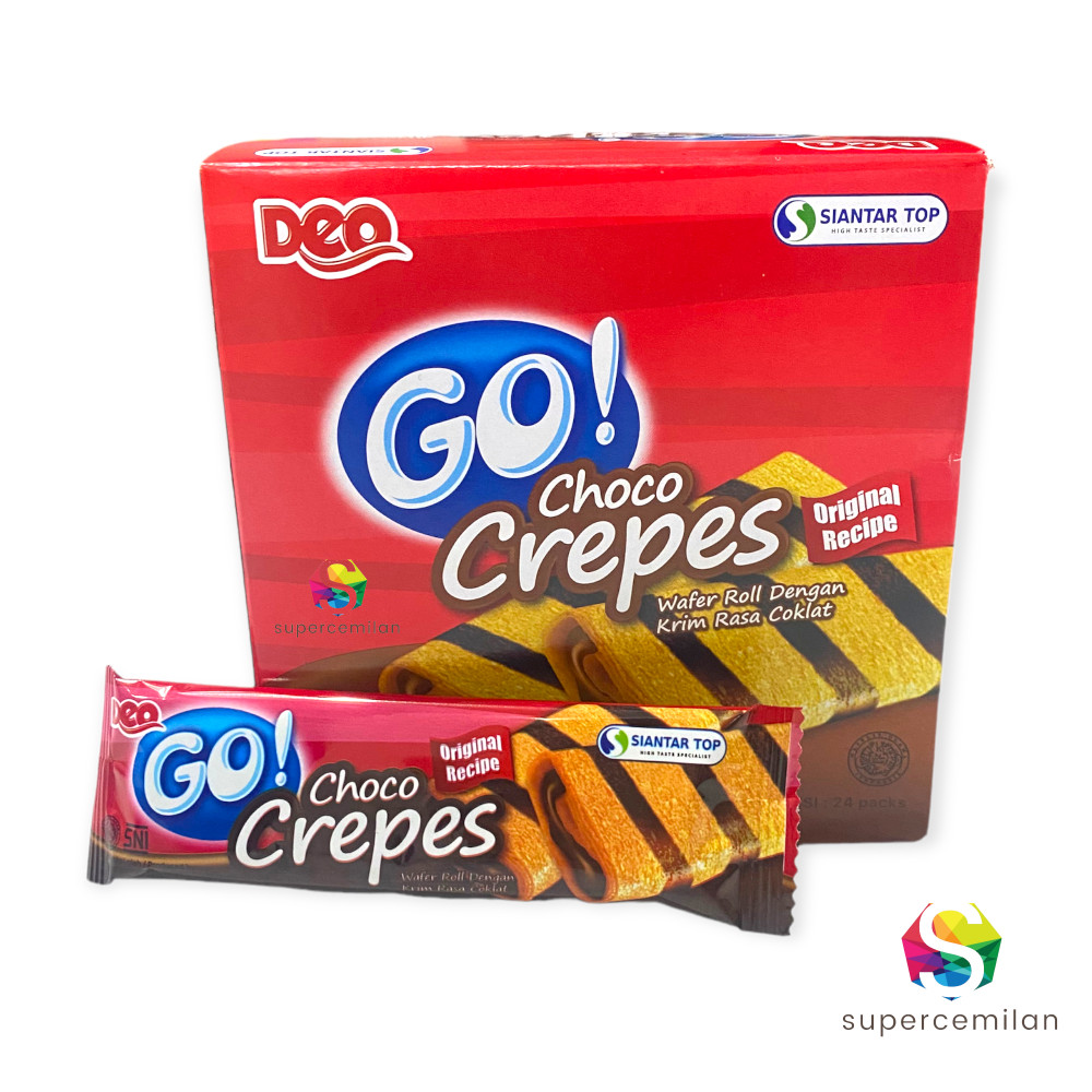 

Wafer Go Choco Crepes Isi 24 Pcs Rasa Coklat Lembut snack murah snack grosir snack enak