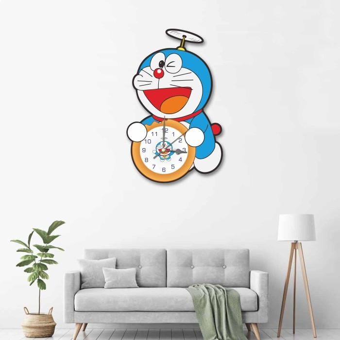 JAM DINDING BESAR DORAEMON UKURAN JUMBO JAM TEMBOK TEMPEL DINDING