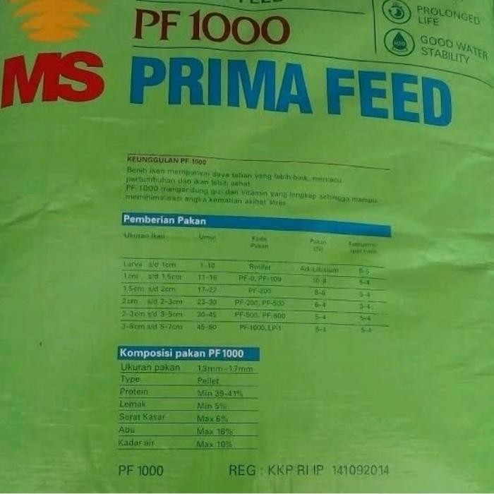PAKAN IKAN PRIMA FEED PF1000 1 KARUNG
