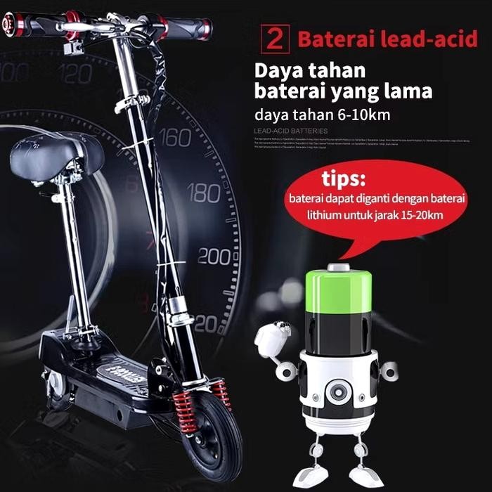 Skuter Elektrik/Skuter Listrik Mini/Foldabel Smart Elektrik/Mainan Anak