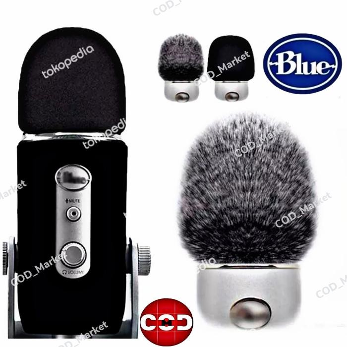 Busa Microphone Blue Yeti, Yeti Pro, Yeti X / Spon Mic Biru Yeti PRO X