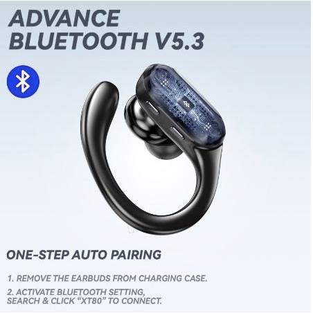 Headset Bluetooth Lenovo Thinkplus Wireless Earphone Bluetooth XT80
