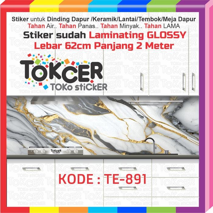 Wallpaper Stiker Dinding Dapur / Stiker Meja / Stiker Keramik/ Stiker Lantai/ Stiker Pintu Anti Air
