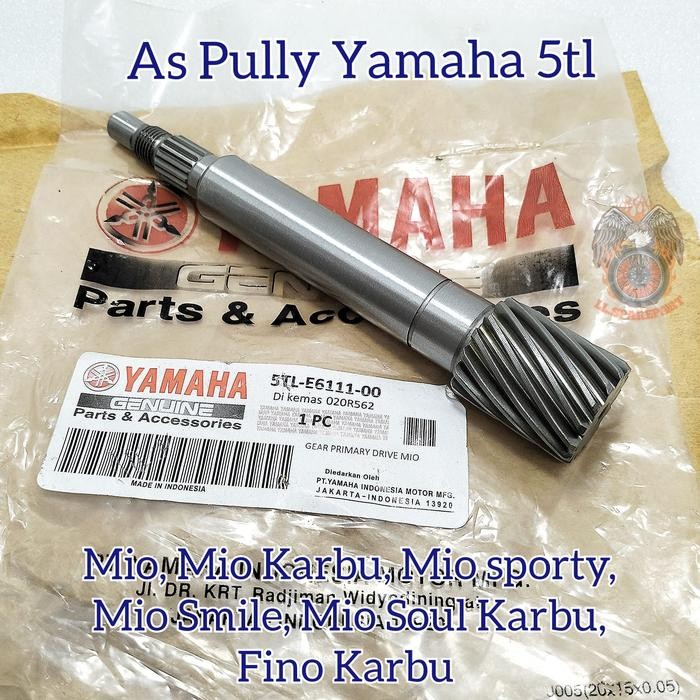 AS Pully Belakang Yamaha 5TL Asli Original Shaft Drive Pulley Mio Karbu Mio Sporty Mio Smile soul
