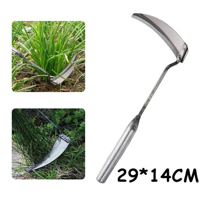 Arit Kecil Rumput Alat Rumput Liar Steel Sabit Potong Rumput Celurit Rumput Tajam Sabit Rumput Super