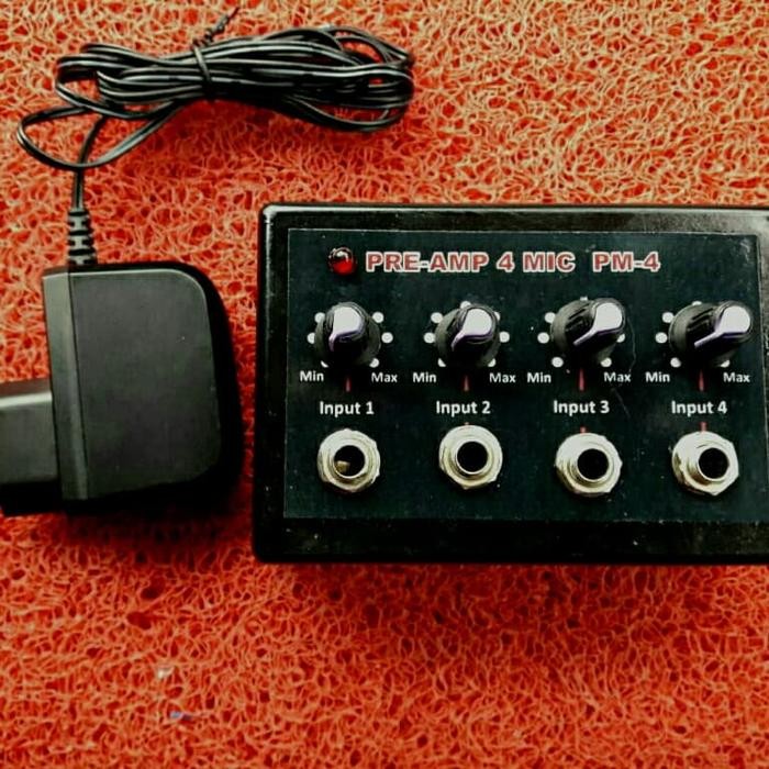 Paralel input mic aktif 4 input mic PM-4