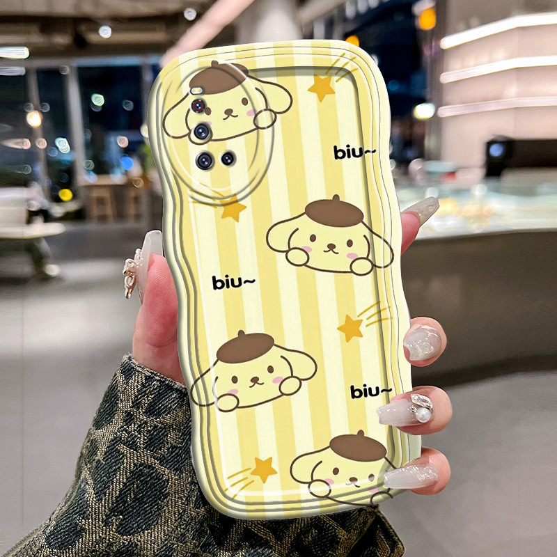 Casing Hp Untuk VIVO V19 V19 Neo V17 V17 Pro Case Krim gelombang Softcase Silikon Kesing lucu Cesing