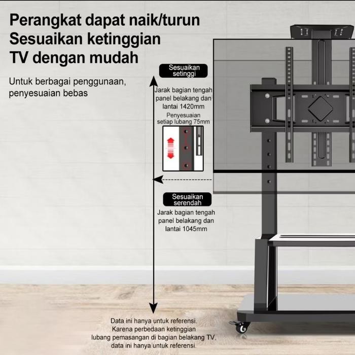 Terhemat Bracket Tv Stand 32" - 75" Bracket Tv Standing Universal Lcd Led Tv'S