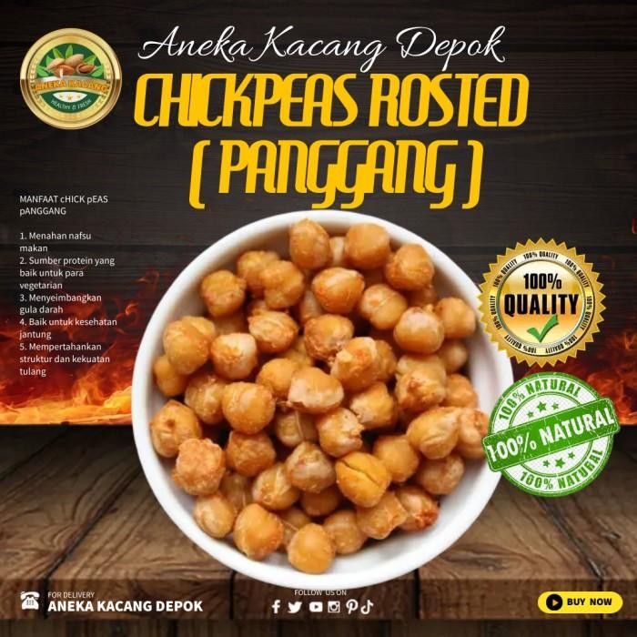 

Chick Peas 250Gr Roasted ( Kacang Arab Panggang ) Garbazo Bean Rosted