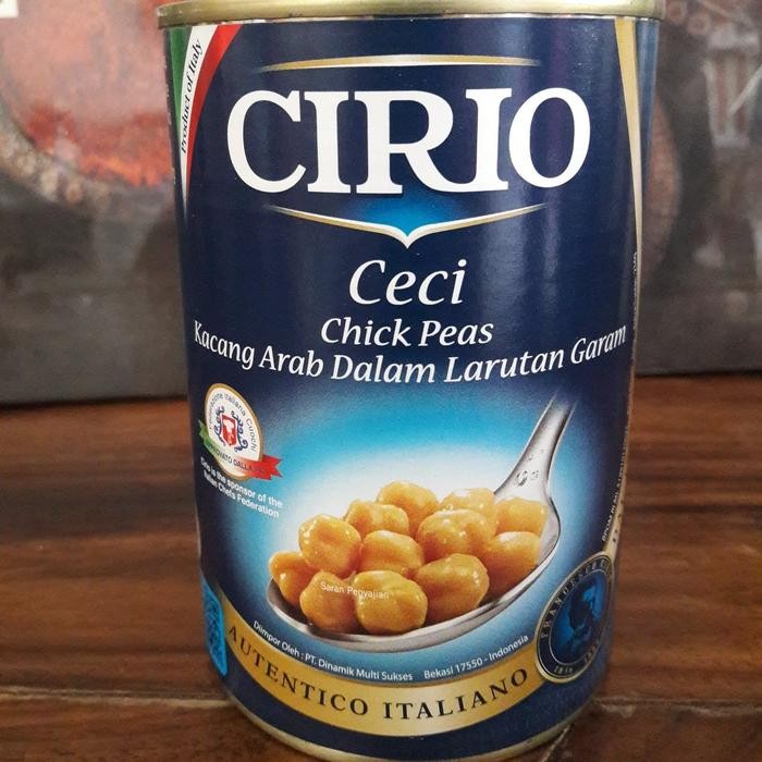 

Chick Peas / Ceci / Cirio /Kacang Arab Dalam Larutan Garam - 400 Gram