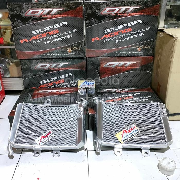 Radiator Almu QTT Curve new Big Gambot melengkung Lebar Ninja RR R SS