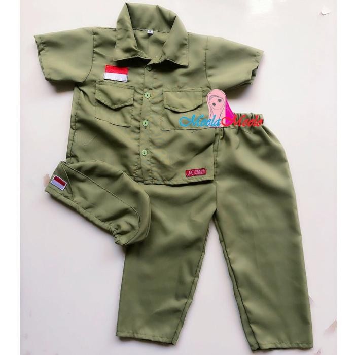 xie Kostum Pahlawan Anak Pejuang Bong Tomo / Kostum Anak