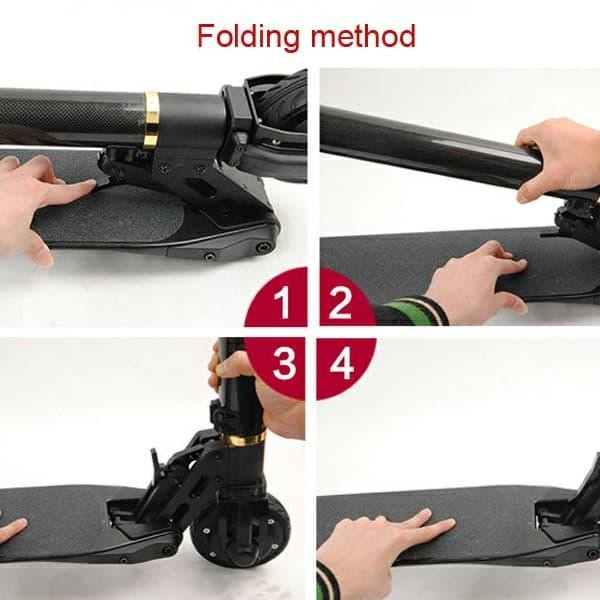 Skuter elektrik Ringan Otopet listrik - Hitam