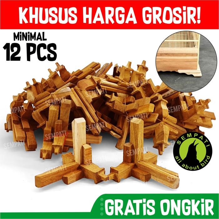 GROSIR Kaki Sangkar Kosan Kandang Burung Kotak Kacer Kenari Uk Besar