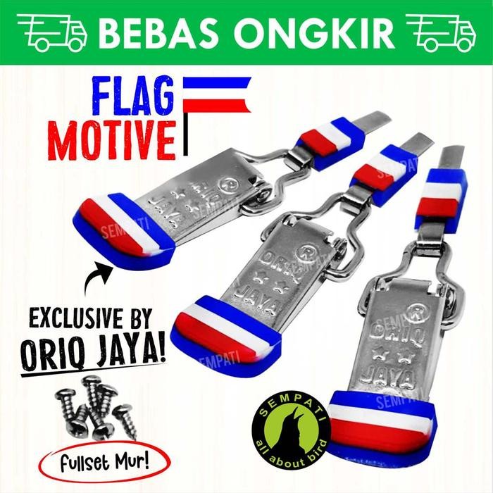 JEPITAN KLEM KOPER PLAT KARET TEBOK SANGKAR BURUNG LOVEBIRD ORIQ JAYA