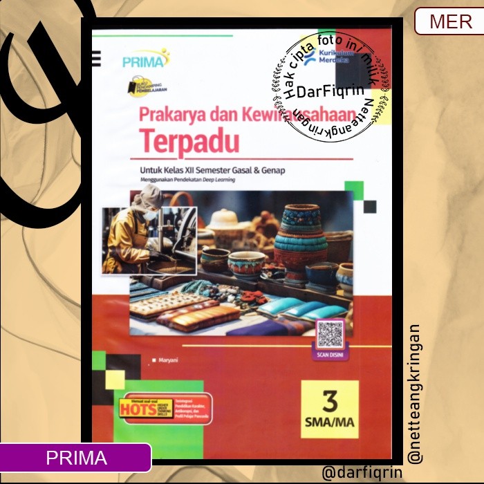 LKS Prakarya dan Kewirausahaan Terpadu Kelas 12 Semester 1 dan 2 SMA/MA KURMER Kurikulum Merdeka-Pri