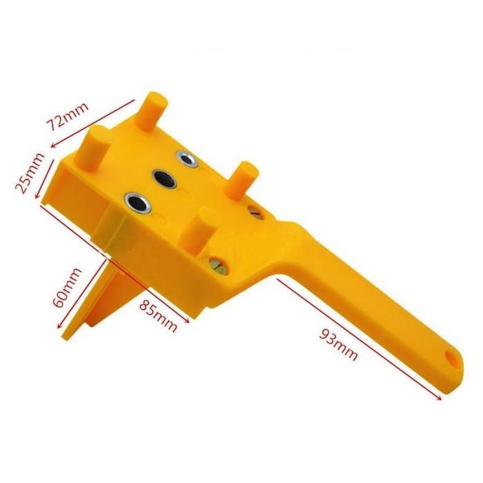 (Allthebest) Dowel Jig Pelubang Dowel Alat Penyambung Kayu Papan Kayu