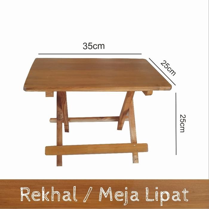 [Allthebest] Meja Lipat Kayu Meja Belajar Meja Ngaji Asli Kayu jati Super