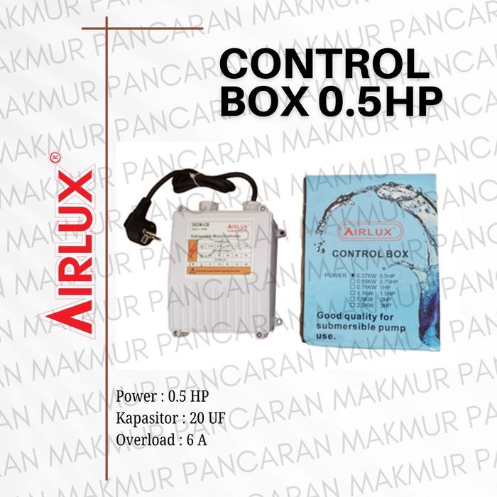 Kontrol box control box panel pompa satelit /submersible/ 0.5hpAIRLUX