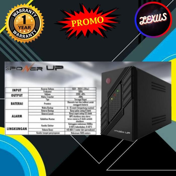 UPS POWER UP STABILIZER VA PC KOMPUTER CPU LAPTOP MURAH