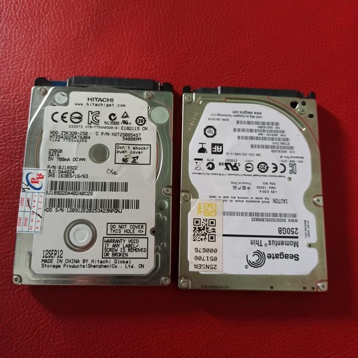 hardisk laptop notebook 250gb seagate hitachi murah