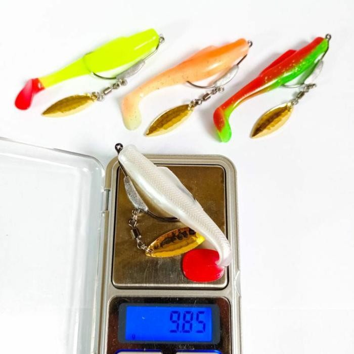 (Expert) 1 PCS UMPAN SOFTLURE MODEL ZMAN PLUS WORM HOOK WITH BLADE