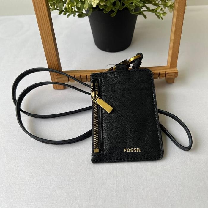 

Sofia Lanyard Card Case Zip Medium Black