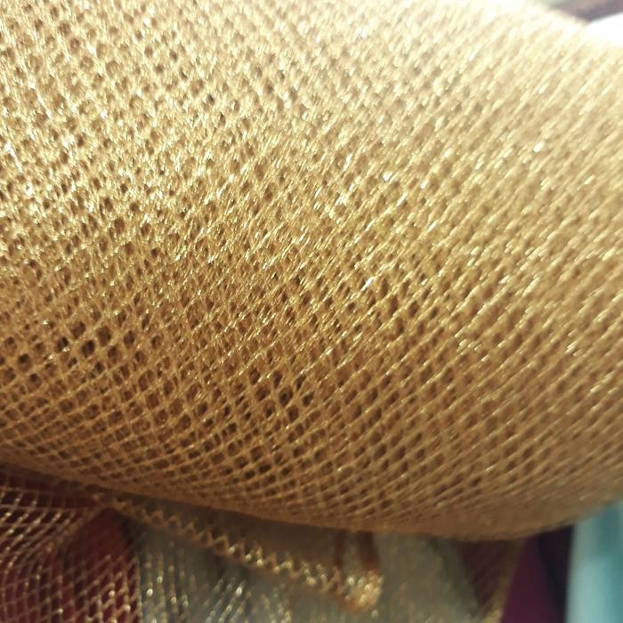 Bahan lame jala/Kain lame jala/Bahan jala/gold/silver *